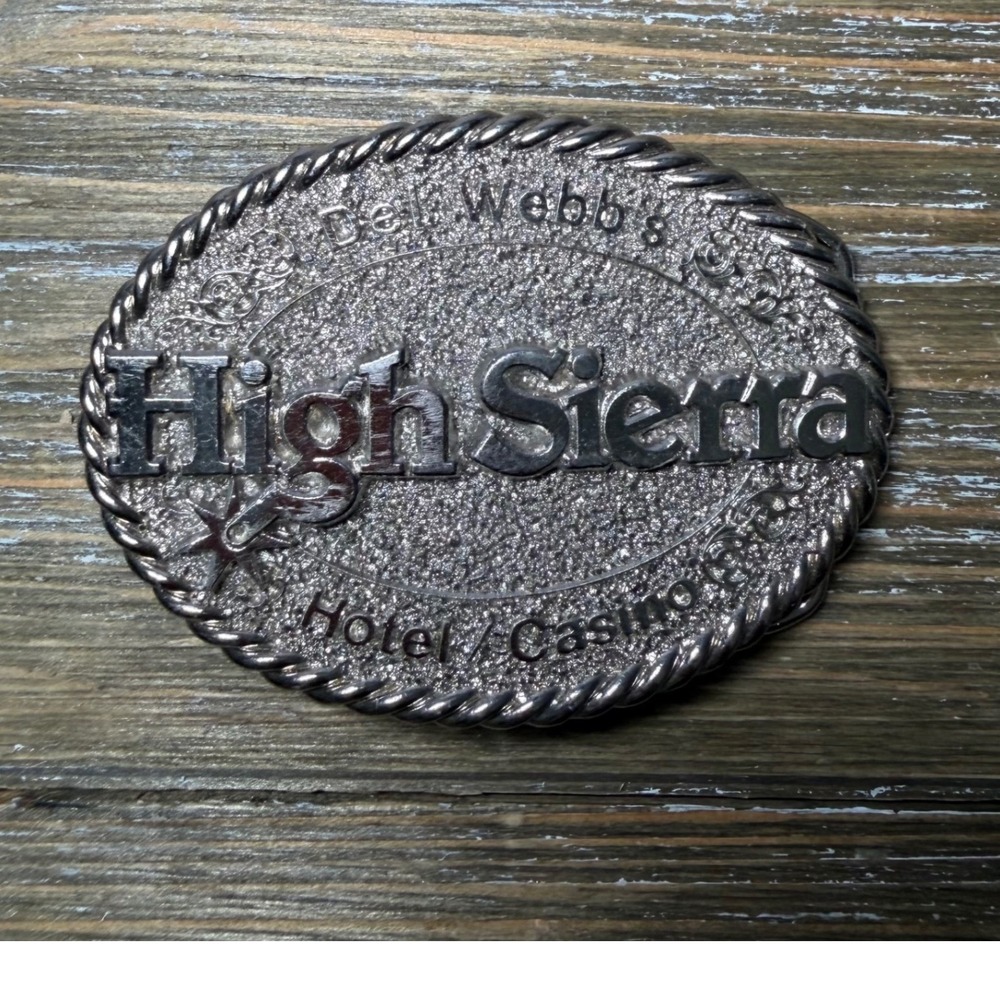 Vintage Del Webb High Sierra Hotel Casino Belt Buckle Limited Edition USA Made